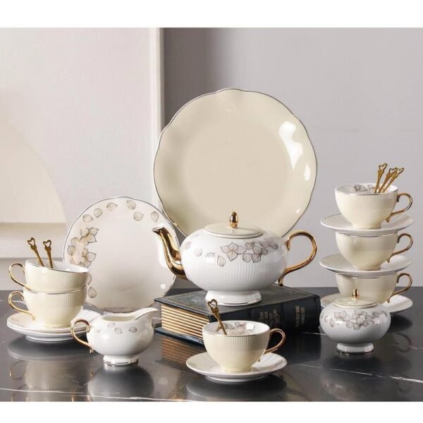 طقم شاي 30 قطعه – Royal – Biege