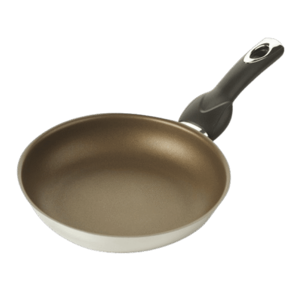 مقلاة رمادي فضي بمقبض – قطر 24 سم