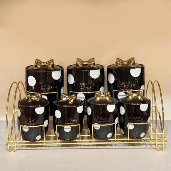 طقم توابل بورسلين – 7 قطعة