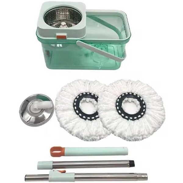 موب أكريليك مع دلو عصر ستانلس – تنظيف قوي وسريع لجميع أنواع الأرضيات