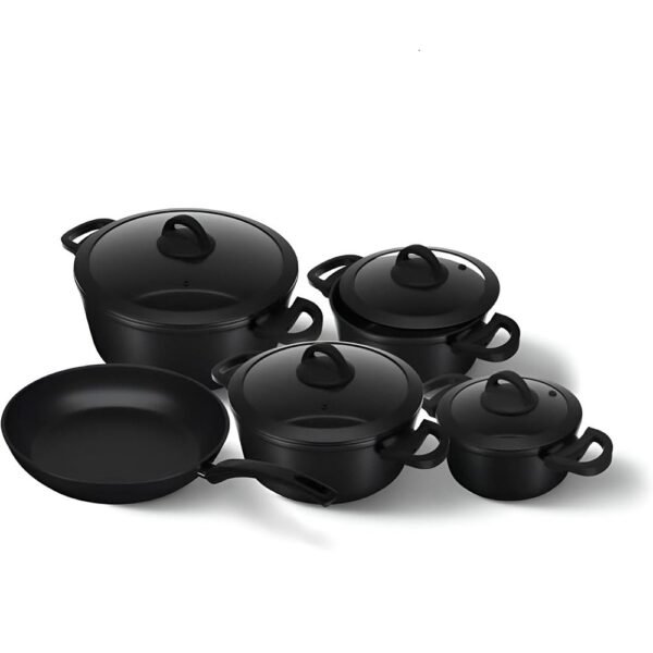 طقم حلل 9 قطع تيتانيوم – Cookin Aboud