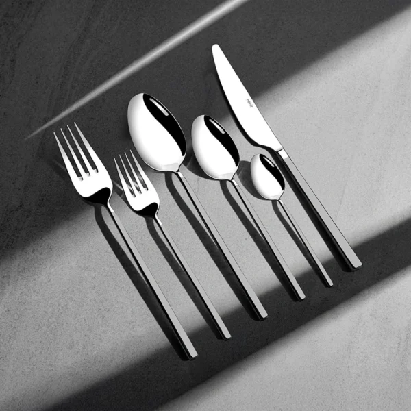 شنطة معالق تركى 84 قطعة – Nehir Gloria Silver Matt