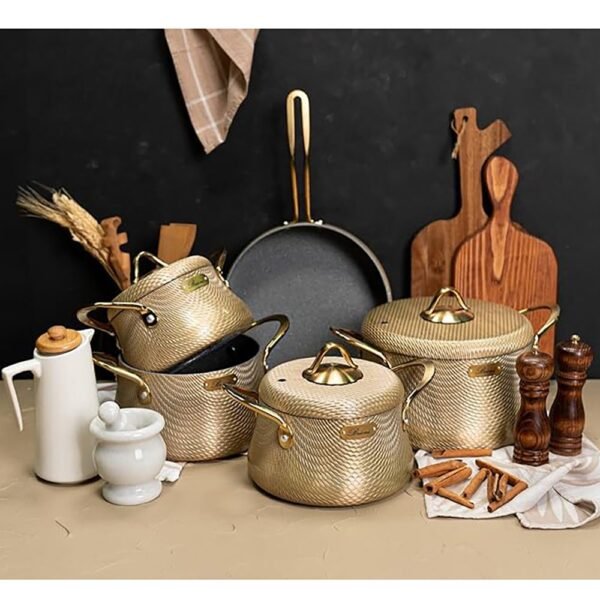 طقم حلل 9 ق – Elegance Gold– Brioni