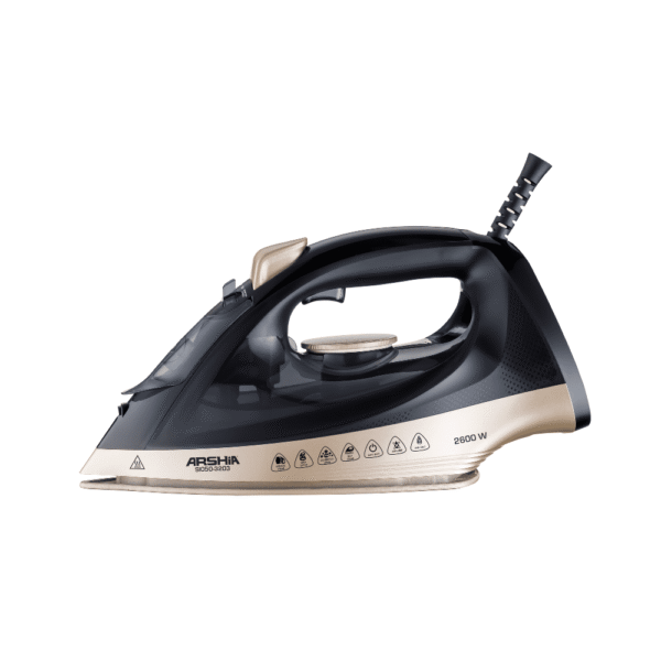 Arshia Steam Iron Black Golden SI050 – 3203