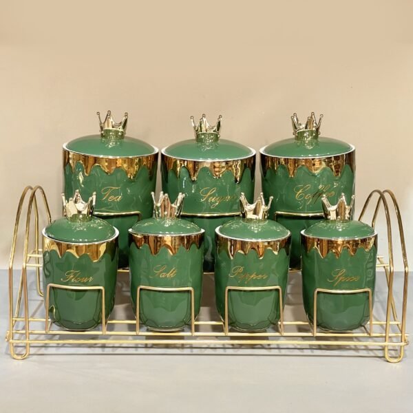 طقم توابل بورسلين – 7 قطعة