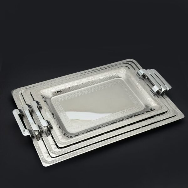 طقم صواني ايطالى 3 قطع – Rect. Eden Steel – EDS-1400-2-3-4