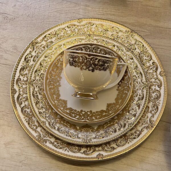 طقم سفره 60 قطعه – LS6668 Biege