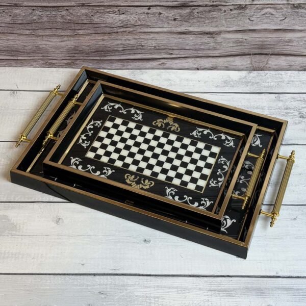 طقم صوانى خشب 2 قطعه – Royal Alfredo – 56S