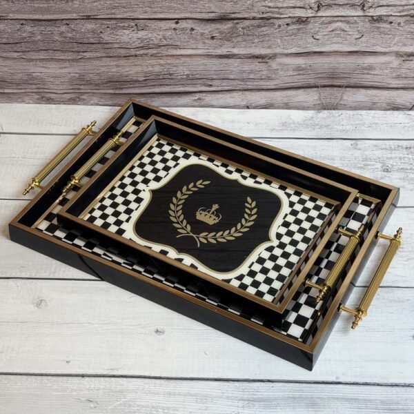 طقم صوانى خشب 2 قطعه – Royal Alfredo – 70S