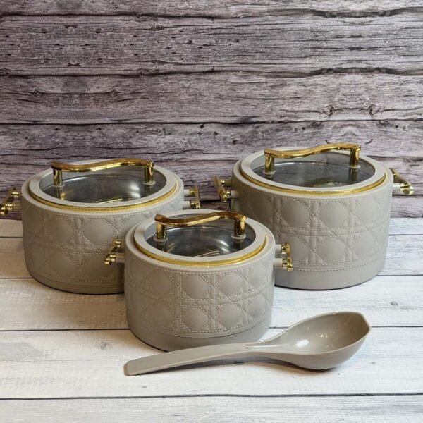 حافظ طعام هندى 4 قطعة – Grey