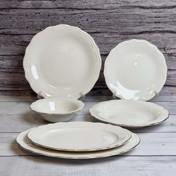 طقم عشاء تركى ٢٦ قطعة – Gold Rim – Gamze