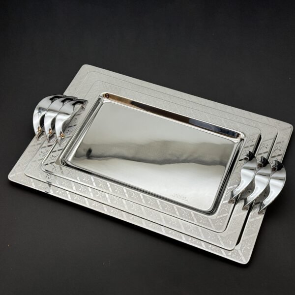 طقم صواني ايطالى 3 قطع – Rect. Melissa Inox