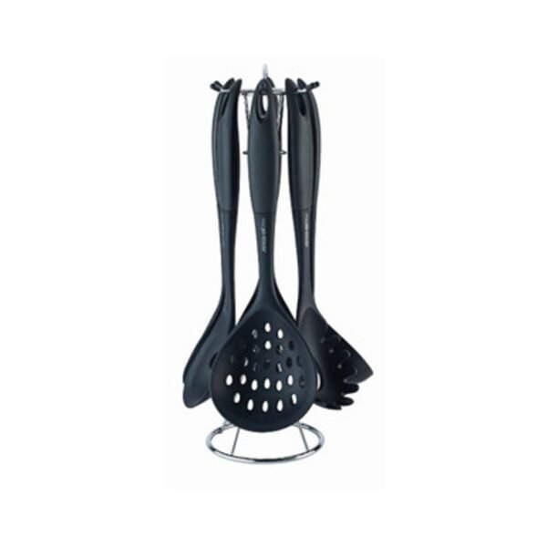 Unique Silicon Utensil 7pc Set Black – 3005 – Arshia
