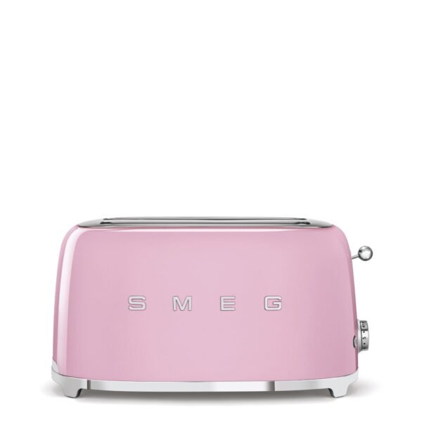 SMEG TOASTER – TSF02PK – محمّصة توست رباعية الشرائح بتصميم رجعي 50’s باللون الروز