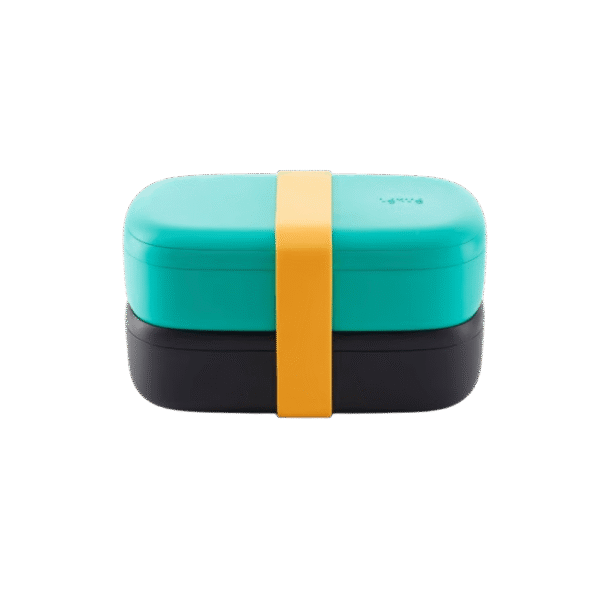 صندوق غذاء محمول – Lekue – تصميم مزدوج الطبقات