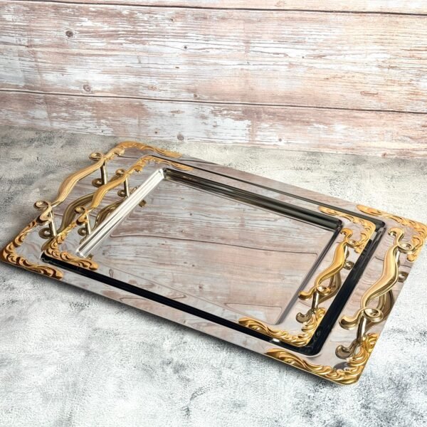 طقم صواني 2 قطعه – Lalezar Gold