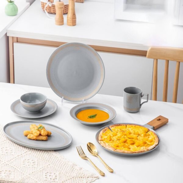طقم عشاء 32 قطعه – Luxury Gray