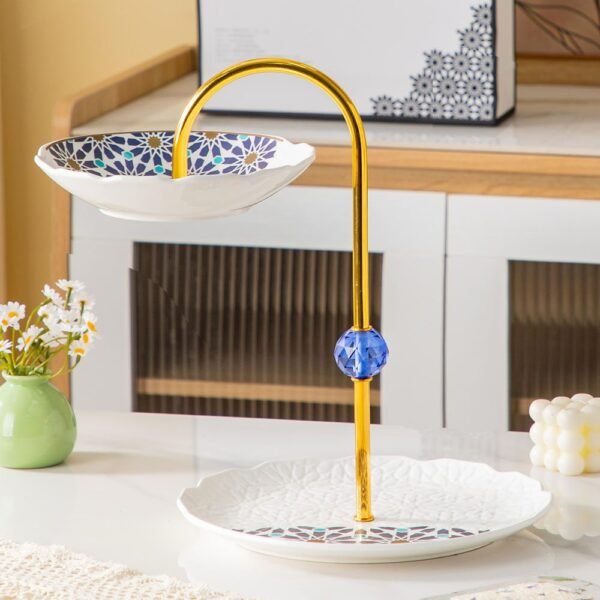 شياله كحك و كاندي ٢ دور – Andalous Design – White*Royal Blue