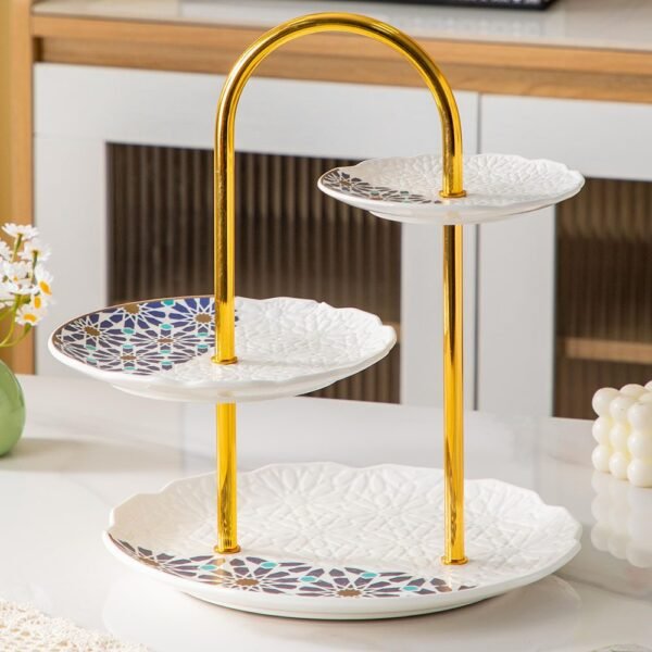 شياله كحك و كاندي ٣ دور بريتي – Andalous Design – White*Royal Blue