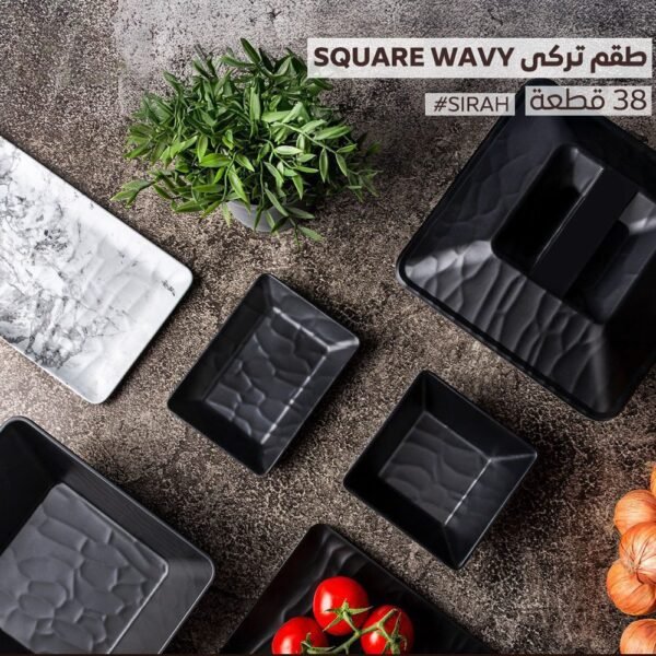 طقم ميلامين 38 ق مربع – OXF Siyah