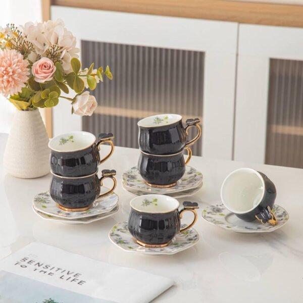 طقم قهوه – Butterfly Black