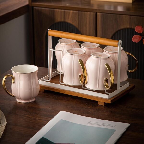 طقم مجات على حامل – Queen – روز