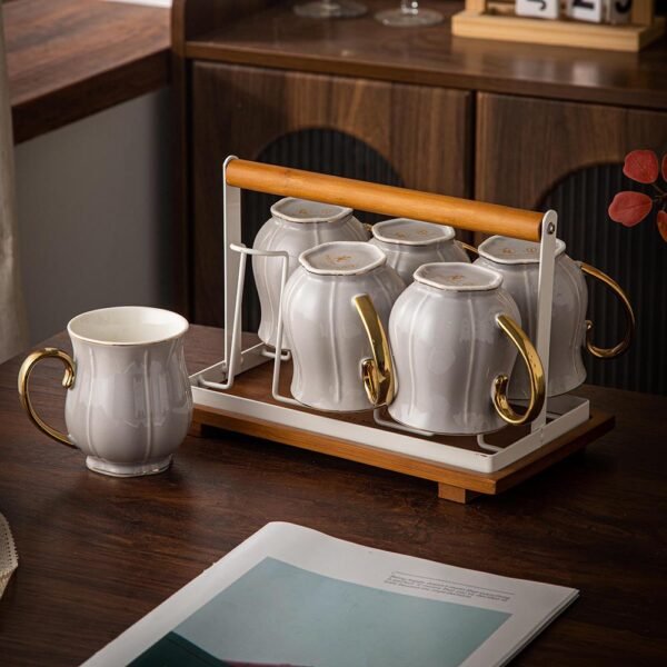 طقم مجات على حامل – Queen – رصاصى