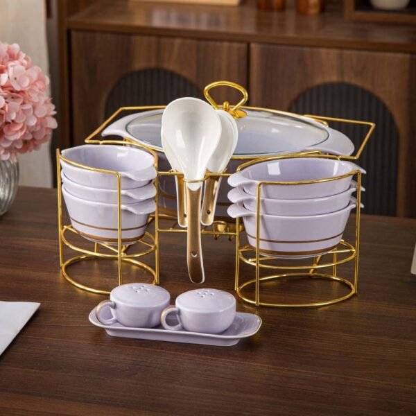 طقم شوربة 19 قطعة – Modern – Purple