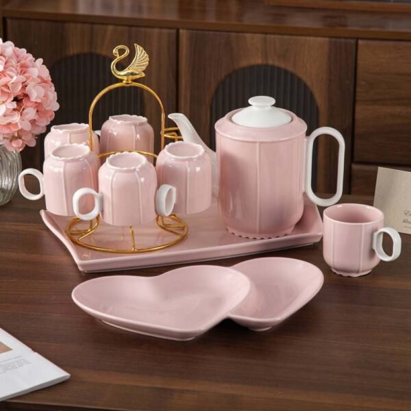 طقم شاى 11 قطعة – ModernTs – Pink