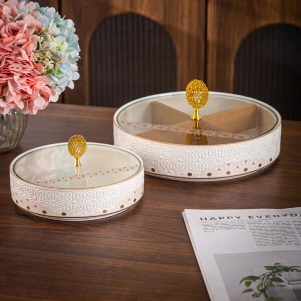 طقم تسالى و كاندى – Andalous Design – White*Rose