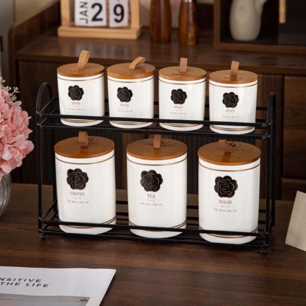 طقم توابل 8 قطع – Rosa – White