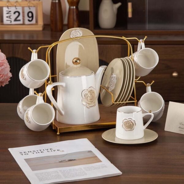 طقم شاى ١٦ قطعة – Rosa – Biege