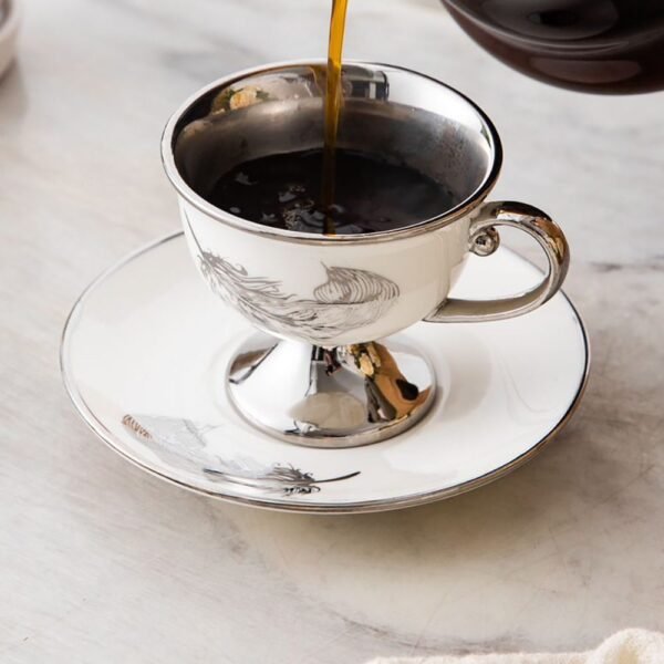 طقم قهوه بالطبق 12 قطعه – NA09
