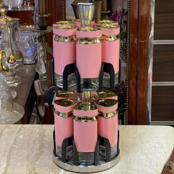 طقم توابل دوار – 12 قطعه