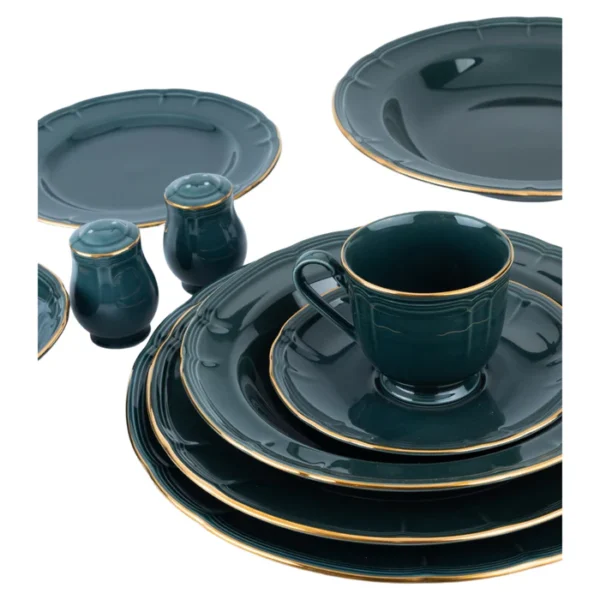 طقم عشاء 40 قطعه ازرق مدهب – 1730E – Noritake