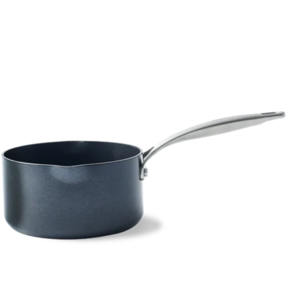 قدر صلصة مفتوح بلون الاسود-green pan