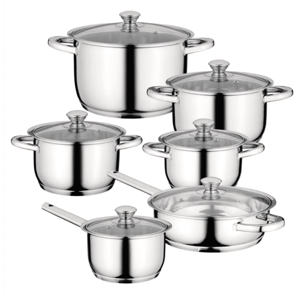 طقم أواني طهي 12 قطعة جورميه – Berghoff