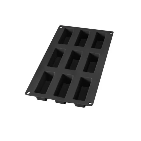 قالب كيك صغير، 9 فتحات، عبوة 6، أسودlekue