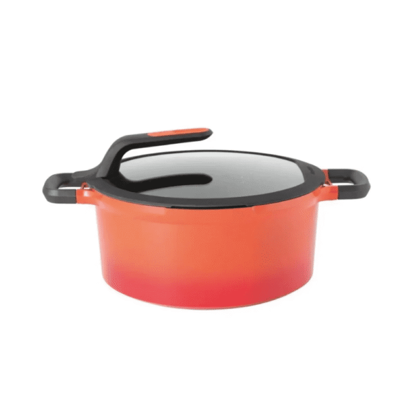 كسرولة بغطاء – خزفي احمر 28 سم – Berghoff