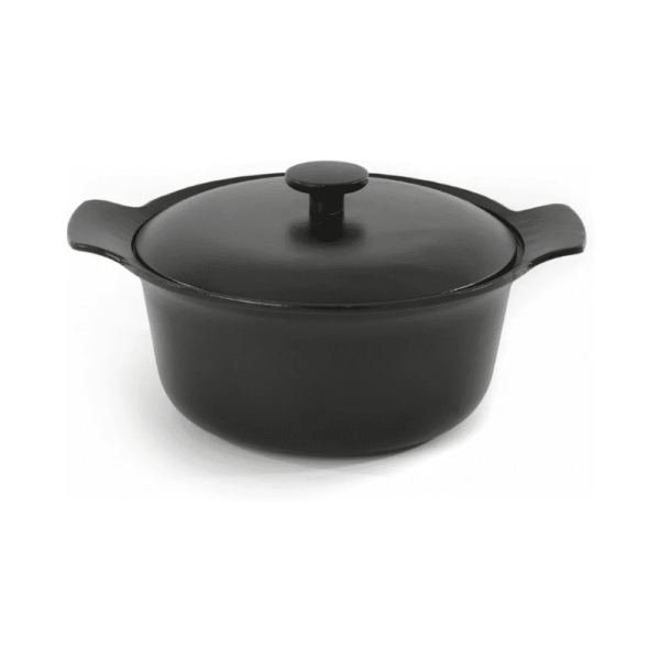 وعاء من الحديد الزهر مغطى أسود 24 سم(Berghoff)